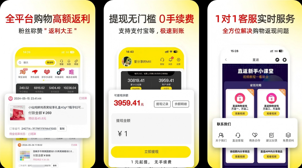 直返